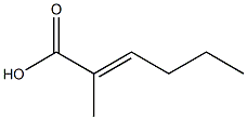 2-Methyl-2-hexenoic Acid Chemical Structure