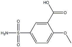 2-Methoxy-5-sulfamoylbenzoic Acid Chemical Structure