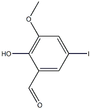 2-Hydroxy-5-iodo-3-methoxybenzaldehyde Chemical Structure