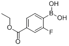 2-Fluoro-4-ethoxycarbonylphenylboronic acid التركيب الكيميائي