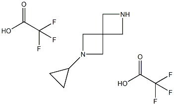 2-cyclopropyl-2，6-diazaspiro[3.3]heptane bis(trifluoroacetate) Chemische Struktur