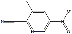 2-Cyano-3-Methyl-5-Nitropyridine Chemische Struktur