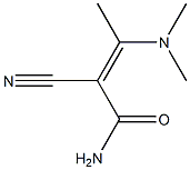 2-Cyano-3-(dimethylamino)-2-butenamide Chemical Structure