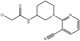 2-Chloro-N-(3'-cyano-3，4，5，6-tetrahydro-2H-[1，2']bipyridinyl-3-yl)-acetaMide Chemical Structure