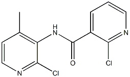 2-Chloro-N-(2-chloro-4-methyl-3-pyridyl)nicotinamide Chemische Struktur