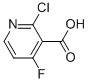 2-chloro-4-fluoronicotinic acid التركيب الكيميائي