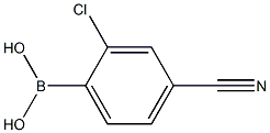 2-Chloro-4-cyanophenylboronic Acid Chemical Structure