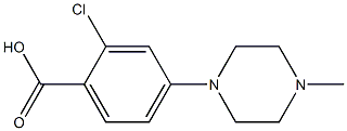 2-Chloro-4-(4-methyl-1-piperazinyl)benzoic Acid Chemical Structure