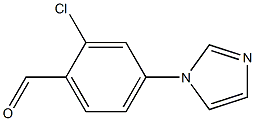 2-Chloro-4-(1-imidazolyl)benzaldehyde التركيب الكيميائي