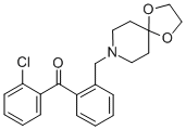 2-chloro-2'-[8-(1，4-dioxa-8-azaspiro[4.5]decyl)methyl]benzophenone Chemical Structure