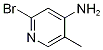 2-bromo-5-methylpyridin-4-amine التركيب الكيميائي