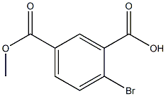 2-Bromo-5-(methoxycarbonyl)benzoic acid التركيب الكيميائي