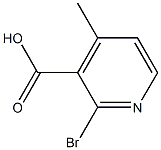 2-Bromo-4-methyl-nicotinic acid 化学構造