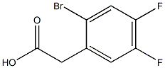 2-Bromo-4，5-Difluorophenylacetic Acid Chemical Structure