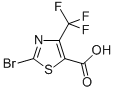 2-Bromo-4-(trifluoromethyl)thiazole-5-carboxylic Acid Chemische Struktur