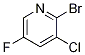 2-bromo-3-chloro-5-fluoropyridine Chemische Struktur