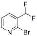 2-bromo-3-(difluoromethyl)pyridine 化学構造