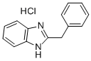 2-Benzylbenzimidazole Hydrochloride التركيب الكيميائي