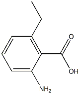 2-Amino-6-ethylbenzoic Acid 化学構造