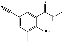 2-Amino-5-cyano-N，3-dimethylbenzamide Chemical Structure