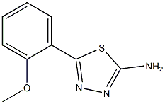 2-Amino-5-(2-methoxyphenyl)-1，3，4-thiadiazole Chemische Struktur