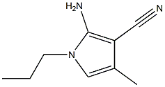 2-amino-4-methyl-1-propylpyrrole-3-carbonitrile Chemical Structure