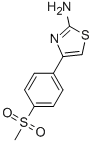 2-Amino-4-[4-(methylsulfonyl)phenyl]thiazole التركيب الكيميائي