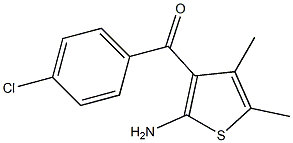 2-AMino-3-(p-chlorobenzoyl)-4，5-diMethylthiophene Chemical Structure