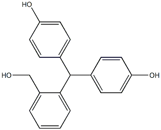 2-[Bis(4-hydroxyphenyl)methyl]benzyl Alcohol Chemische Struktur