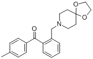 2-[8-(1，4-dioxa-8-azaspiro[4.5]decyl)methyl]-4'-methyl benzophenone التركيب الكيميائي