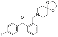 2-[8-(1，4-Dioxa-8-azaspiro[4.5]decyl)methyl]-4'-fluorobenzophenone التركيب الكيميائي