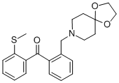 2-[8-(1，4-dioxa-8-azaspiro[4.5]decyl)methyl]-2'-thiomethyl benzophenone Chemical Structure