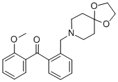 2-[8-(1，4-dioxa-8-azaspiro[4.5]decyl)methyl]-2'-methoxy benzophenone التركيب الكيميائي