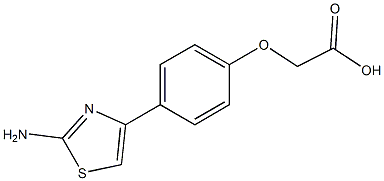 2-[4-(2-Amino-4-thiazolyl)phenoxy]acetic Acid Chemical Structure