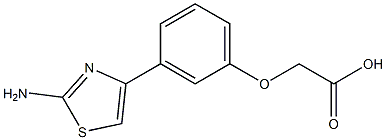 2-[3-(2-Amino-4-thiazolyl)phenoxy]acetic Acid التركيب الكيميائي