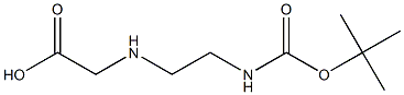 2-[[2-(Boc-amino)ethyl]amino]acetic Acid Chemical Structure