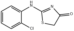 2-[(2-chlorophenyl)amino]-1，3-thiazol-4(5h)-one التركيب الكيميائي