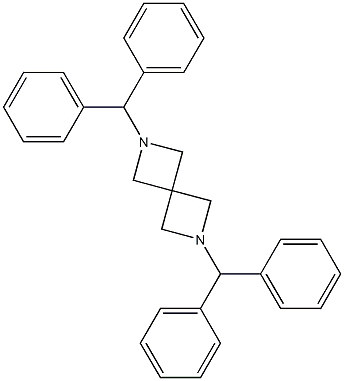 2，6-Dibenzhydryl-2，6-diazaspiro[3.3]heptane Chemical Structure