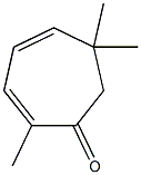 2，6，6-Trimethyl-2，4-cycloheptadien-1-one التركيب الكيميائي