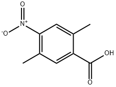 2，5-Dimethyl-4-nitrobenzoic acid 化学構造