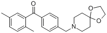 2，5-dimethyl-4'-[8-(1，4-dioxa-8-azaspiro[4.5]decyl)methyl]benzophenone التركيب الكيميائي