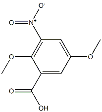 2，5-Dimethoxy-3-nitrobenzoic Acid Chemical Structure