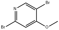 2，5-Dibromo-4-methoxypyridine 化学構造