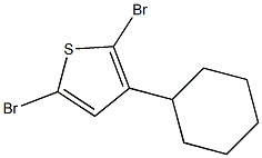 2，5-Dibromo-3-cyclohexylthiophene Chemical Structure