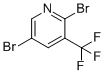 2，5-dibromo-3-(trifluoromethyl)pyridine Chemical Structure