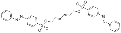 2，4-Hexadiyne-1，6-diol Bis(azobenzene-4-sulfonate) Chemical Structure