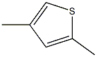 2，4-Dimethylthiophene Chemische Struktur