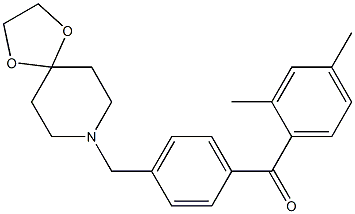 2，4-dimethyl-4'-[8-(1，4-dioxa-8-azaspiro[4.5]decyl)methyl]benzophenone Chemical Structure