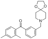 2，4-dimethyl-3'-[8-(1，4-dioxa-8-azaspiro[4.5]decyl)methyl]benzophenone 化学構造