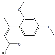 2，4-Dimethoxy-β-methylcinnamic Acid Chemical Structure